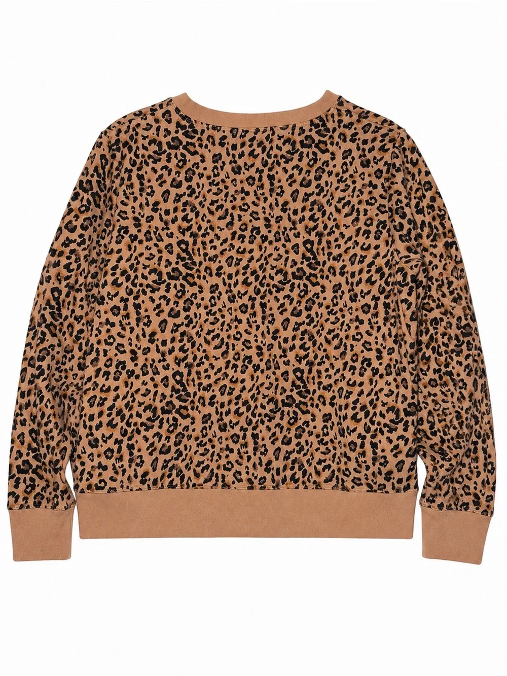 J Crew Size Large Crewneck Leopard Sweatshirt